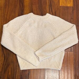 Cozy Cream Knit chenille Sweater XS